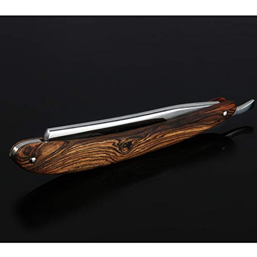 Straight Razor Rasiermesser set Herren Rasier Set mit Holzgriff im handgefertigten Lederetui - Geschenke für Männer - Exzellentes Echte Handarbeit - Image 3
