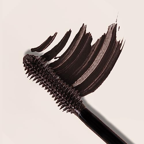 Image of Milani Mascara Volume and Length, Highly Rated Anti-Gravity Brown Black Shade with Castor Oil and Molded Hourglass Shaped Lash Coating Mascara Wand