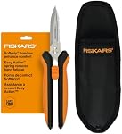 Fiskars Taille des feuilles pour le jardinage, polyvalent 8" Jardins fourrés avec gaine et SoftGrip Poignée, idéale pour couper des pots, des sacs et des fils de chambre de bébé