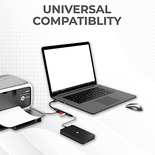 Image of ENTWINO C Type USB Hub with 4 Ports, 1 Port USB 3.0 & 3 Ports USB 2.0, Free C Type to USB OTG, Compatible for Laptop, Desktop Computer, Pen Drive, Mobile, Camera, Web Cam, Mouse, Keyboard, Tab, etc