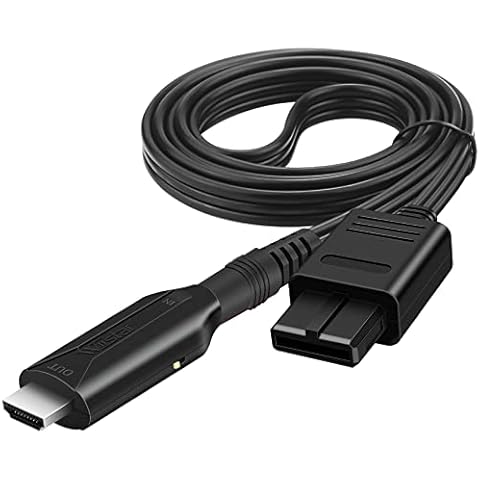 N64 to HDMI Converter Adapter Support Audio Video Output,HDMI Link Cable for N64 Modes,Plug and Play, Support HD 1080P/720P Display Cover