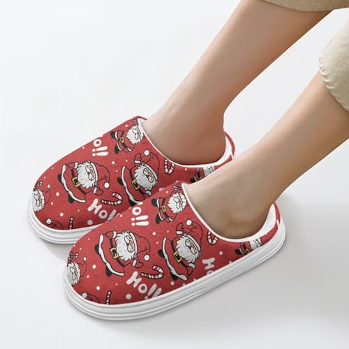 House Slippers Washable Non-Slip House Home Winter Shoes Plush Fluffy Warm Bed Room Slippers for Women3