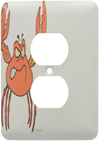3dRose lsp_104009_1 Funny Angry Crabby Red Crab Single Toggle Switch image 5