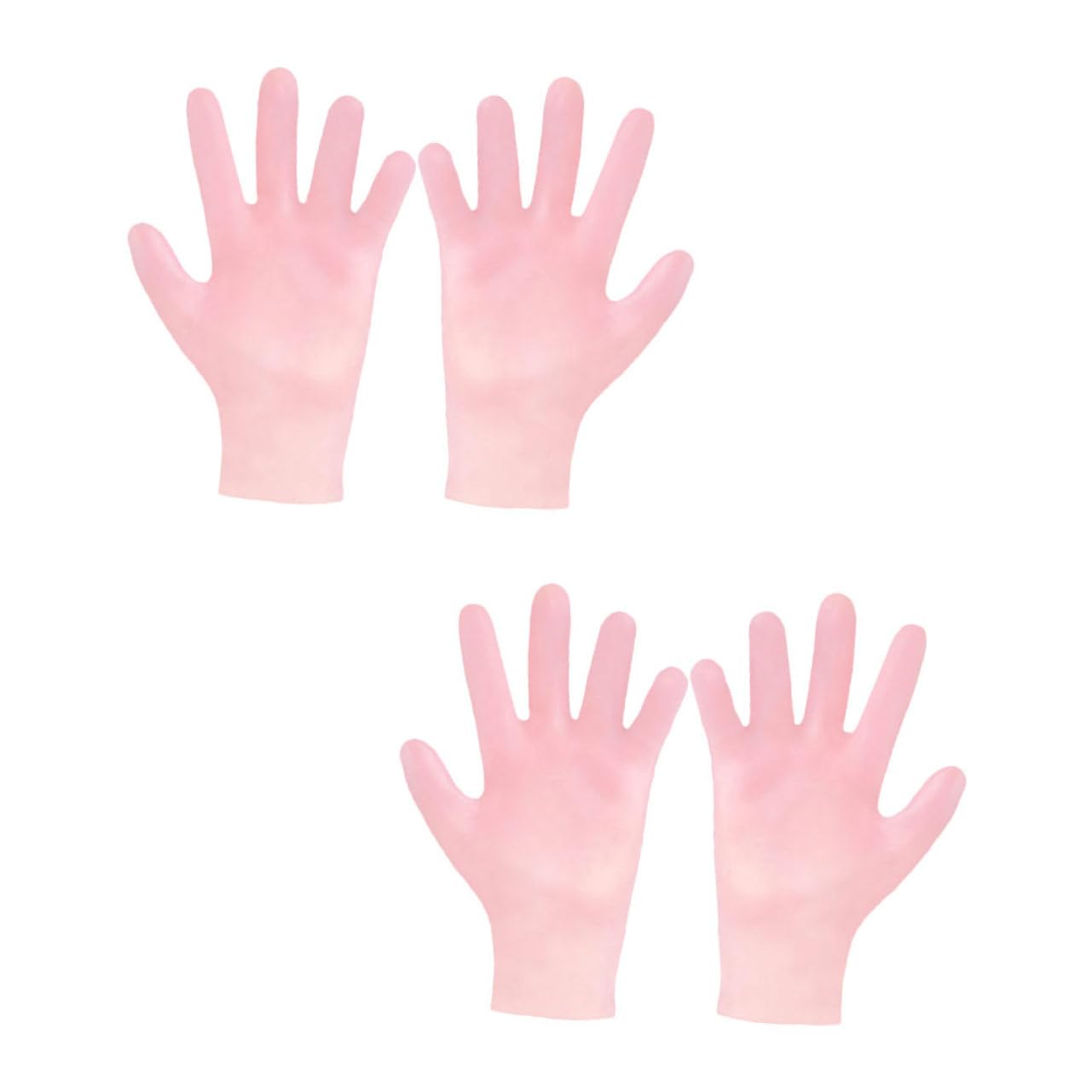 Mikinona 2 Pairs Moisturizing Exfoliating Gloves for Women Soften Dry Hands Material