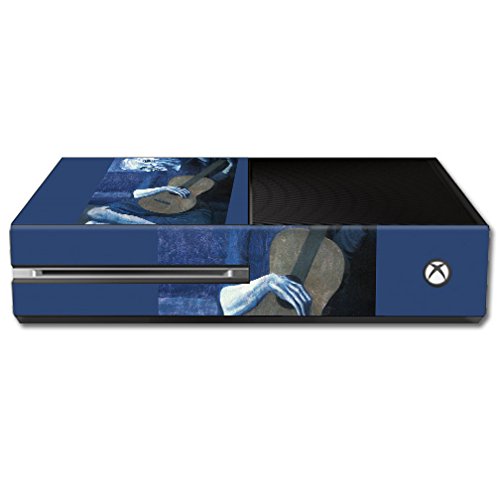 MightySkins Skin Compatible with Microsoft Xbox One - Old Guitarist | Protective, Durable, and Unique Vinyl Decal wrap Cover | Easy to Apply, Remove, and Change Styles | Made in The USA