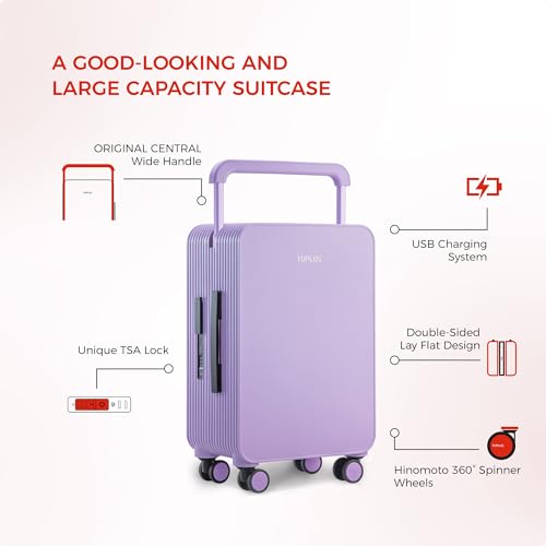 TUPLUS Unisex Adult, Purple, Carry-On 20-Inch2