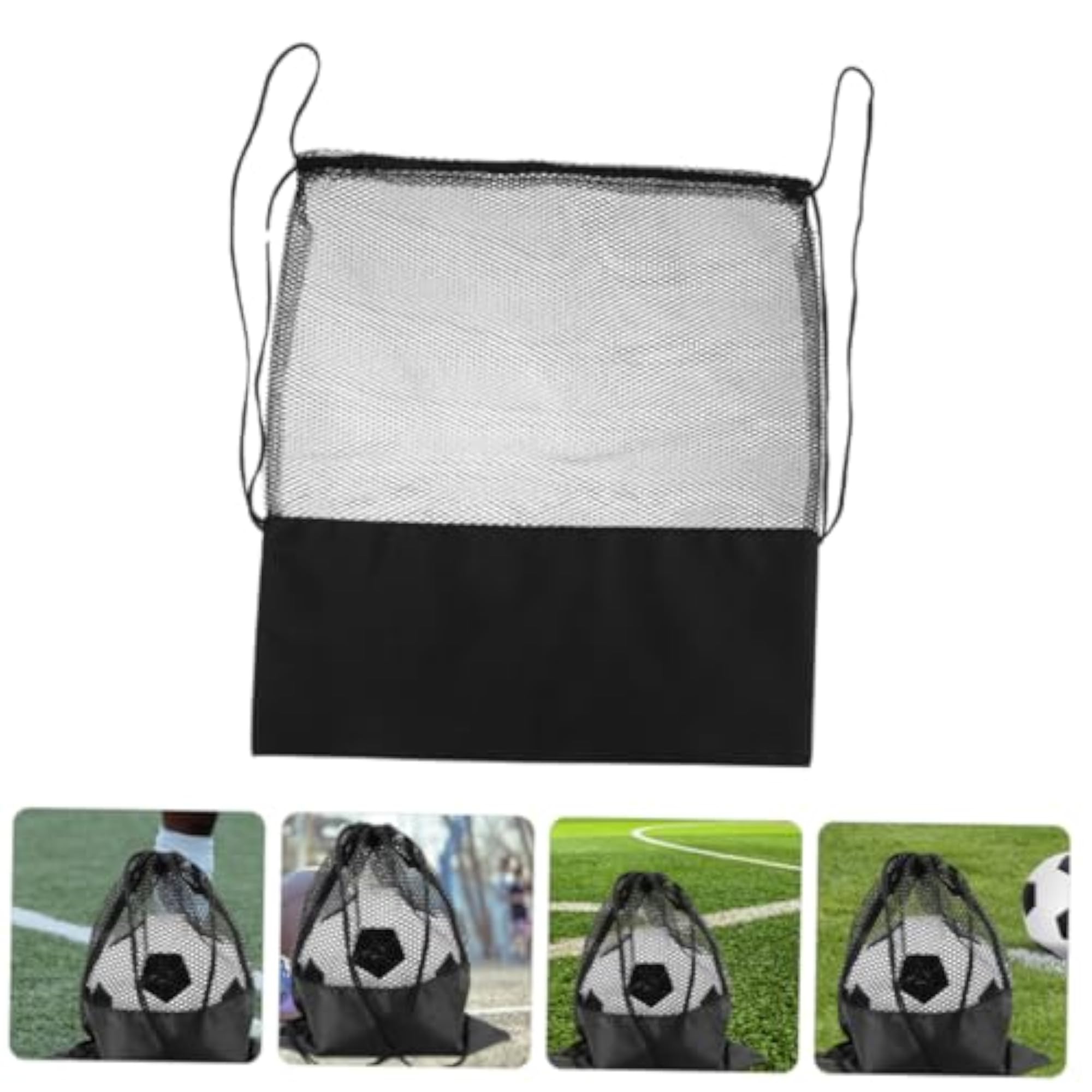 Mesh Backpack Drawstring Ball Storage Bag