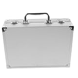Mallette en aluminium : la poignée ergonomique de la boîte à outils offre une prise confortable pour un transport facile, mallette de transport d'outils.