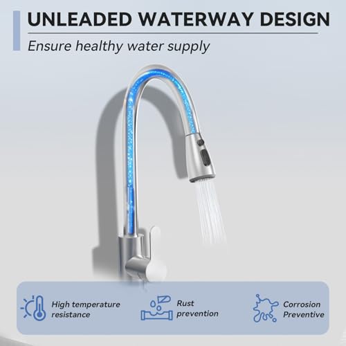 Stainless Steel Utility Sink, Commercial Kitchen Single Bowl Sink with Cold and Hot Water Faucet,Hoses and Drain Kit,Complete Base Plate,Stainless Utility Sink for Kitchens, Bathrooms, Laundry Room - Thumbnail 5