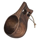 XCRPRT Holztasse Kuksa 200ml, Outdoor Holzbecher Tragbar, Naturholz Holz...