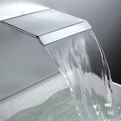 Robinet mitigeur mural pour baignoire fini chrome anti-éclaboussures - 3