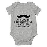 AW Fashion's Ah Good Sir, I Do Believe I've Shat My Pantaloons Cute Novelty Funny Infant One-piece...