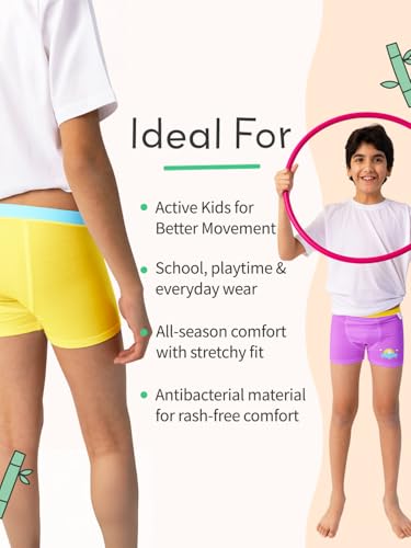Image of superbottoms Boy Trunks | Supersoft Underwear for Boys | 3X Softer Underwear for Kids | Super Stretchy, Breathable, Gentle Elastics, No Scratchy Tags| 3 Free Funky Tattoos