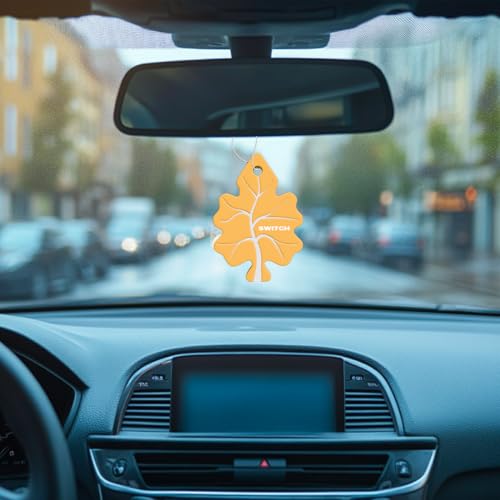 Image of SWITCH Car Air Freshener + Screen Cleaning Cloth Combo | Vanilla Fragrance Car Perfumes Luxury Hanging Perfume | Long Lasting Aroma | Refreshing Smell | Car Accessories Interior (Pack of 1)