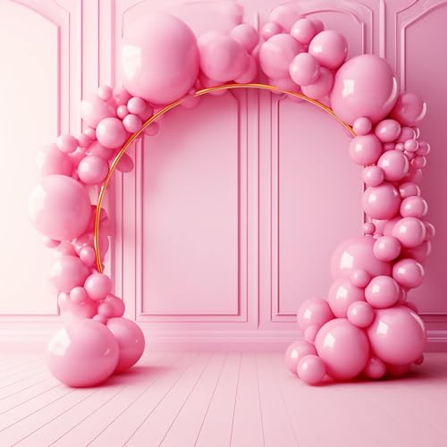 100pcs Pink Balloons for Balloon Garland Arch Kit, Pink Latex Balloons for Valentine\'s Day Baby Shower Gender Reveal Wedding Birthday Party Decoration - Thumbnail 3