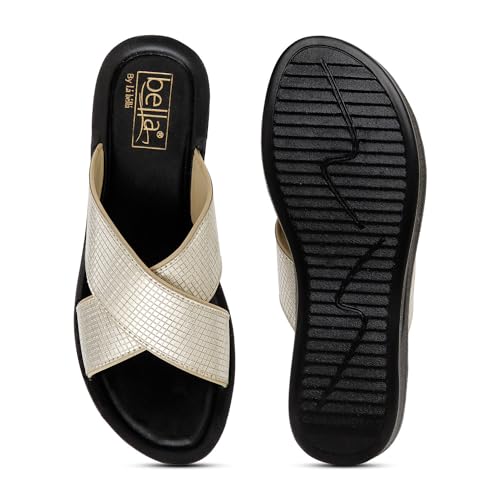 Image of BELLA by Labella Women's Fashion Platform Slip-On Sandal - Comfortable, Lightweight, Slip-Resistant, Breathable - Ideal for Casual and Office Wear