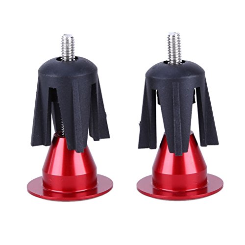 VORCOOL Paare Lenkerstopfen Fahrradgriffe Stecker für Fahrrad Mountainbike Rennrad (Rot)