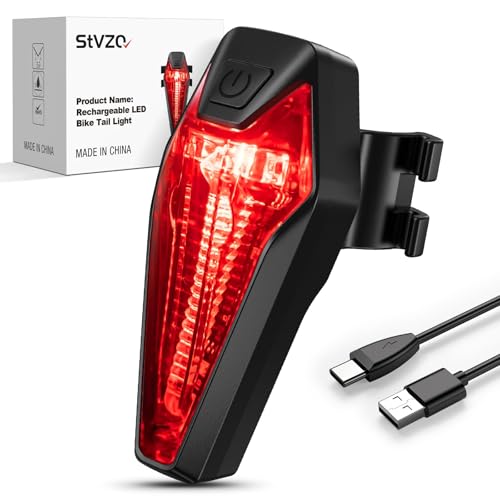 CERFFOOL Rear Bike Light LED USB Rechargeable