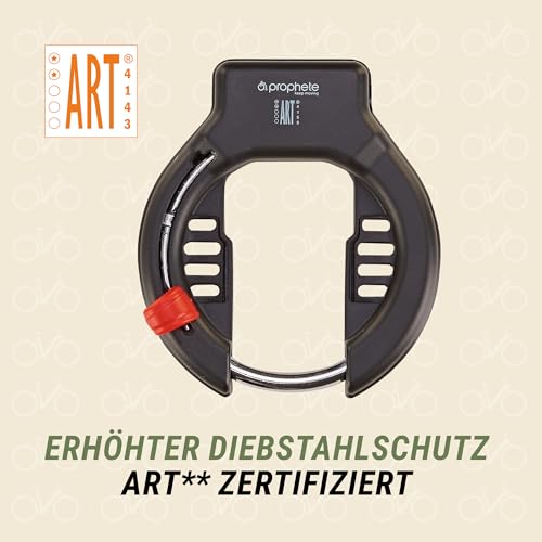 Prophete Rahmenschloss mit ART-Zertifizierung und 2 Schlüsseln