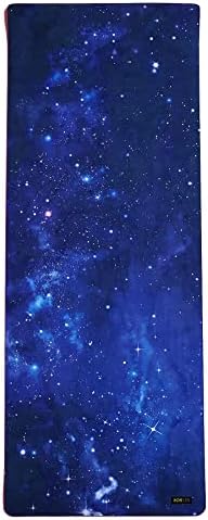 POPFLEX by Blogilates Diamond Sky Vegan Suede Yoga Mat With Strap - Ultra Absorbent Exercise Mat - Non Slip Yoga Mat - Large Yoga Mat for Women - Wide Yoga Mat, Thick Texture for Stylish Support