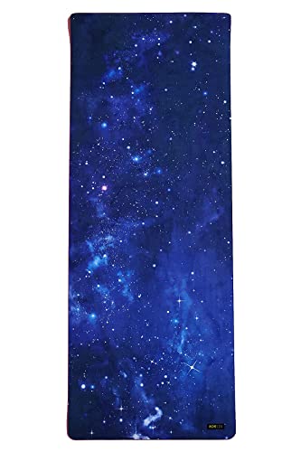 Popflex By Blogilates Diamond Sky Vegan Suede Yoga Mat With Strap - Ultra Absorbent Exercise Mat - Non Slip Yoga Mat - Large Yoga Mat For Women - Wide Yoga Mat, Thick Texture For Stylish Support #TOP1
