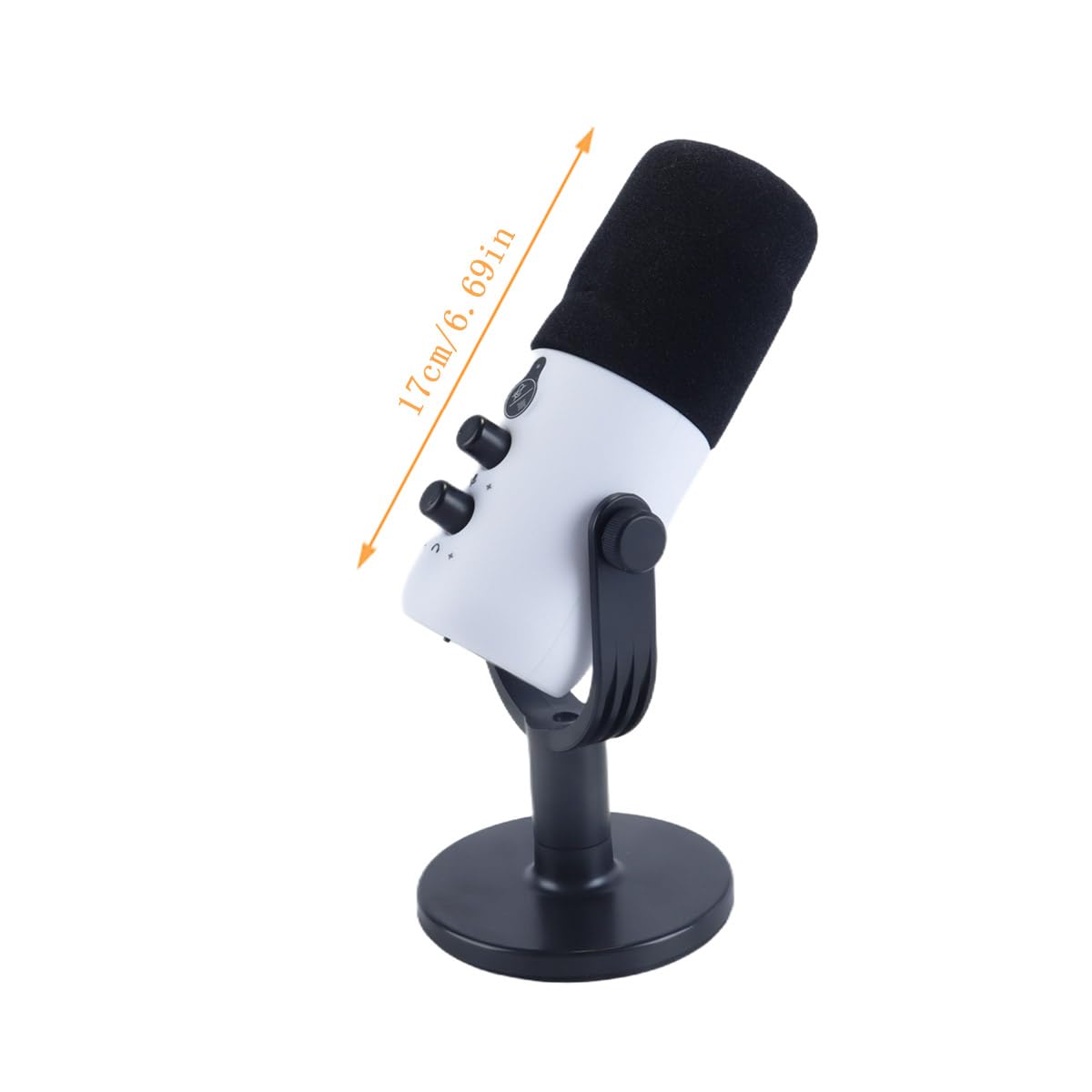 Microfono dinamico da gioco USB/XLR per registrazione podcast, streaming di giochi su PC e computer con jack per cuffie, supporto da tavolo
