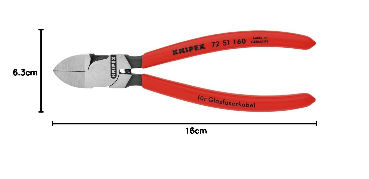 Amazon.co.jp: クニペックス KNIPEX 光ファイバー用ニッパー 7251-160