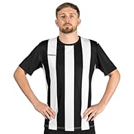 PREMIUM PERFORMANCE FABRIC – Crafted from 100% high-quality polyester, the FORZA Men's Striped Football Shirts offer exceptional durability and lightweight comfort. The advanced sweat-wicking and quick-dry technologies ensure you stay cool and dry, e...
