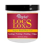 J. AMILA Styling Gel, 16oz - High Hold Loc Gel for Dreads and Braids, Locking, Twisting, and Braiding Hair Gel, Nourishing Vitamin B5 and Aloe Vera, Vegan Friendly, No Build-Up Formula, Unscented