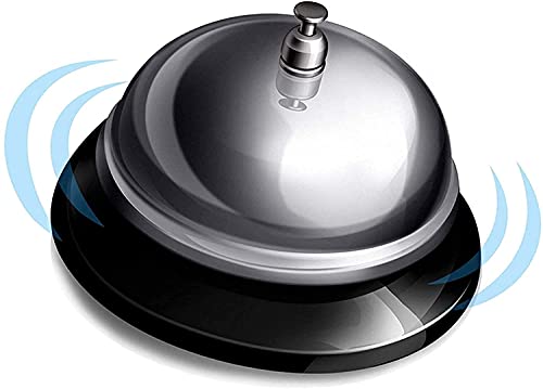 Miniatura 3 de Timbre De Recepción De Hotel Timbre Clásico De Acero Para Llamadas De Servicio Clásico 8 Cm