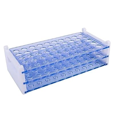 LISAMED TEST TUBE STAND 13MM X 50 HOLES | 3 RACKS | BLUE COLOUR