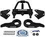 Supreme Suspensions - Front Leveling Kit for Chevy Silverado 1500HD 2500HD 3500HD Adj. 1' - 3' Front Lift Steel Max-Torsion Keys + Shock Extenders Pro Kit + Torsion Bar Unloading Tool 2WD 4WD 8-Lug