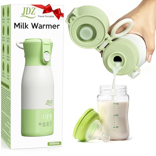 【Due opzioni di riscaldamento per latte e acqua】Scalda biberon neonato portatile offre 7 impostazioni di temperatura per un riscaldamento rapido. Realizzato con materiali termoconduttivi, riscalda rapidamente i liquidi controllando con precisione la temperatura e preservando le sostanze nutritive importanti. Riscalda rapidamente ed è silenzioso, così il tuo bambino potrà godersi il suo pasto.