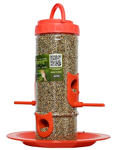 Image of Bird Feeder for Bird Food Medium 2 Piece Orange