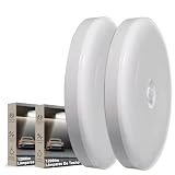 2PK 22cm Lámpara de Techo Led, Luz de Techo con Sensor de Movimiento, Redonda Plafon Modernas, Paquete de 2 Unidades para...