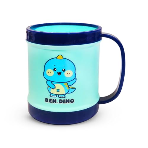 Image of FunBlast Milk Mug for Kids - Unbreakable Mug for Kids, Milk Mugs for Kids Unbreakable - Milk Drinking Cup for Kids (Pack of 1) (Dino)