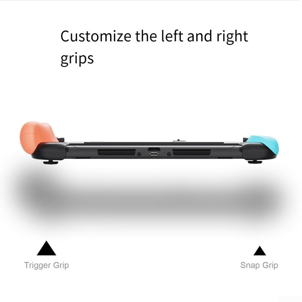 Custodia protettiva ergonomica per Nintendo Switch 2, impugnatura regolabile per comfort durante il gioco prolungato (blu e rosso)
