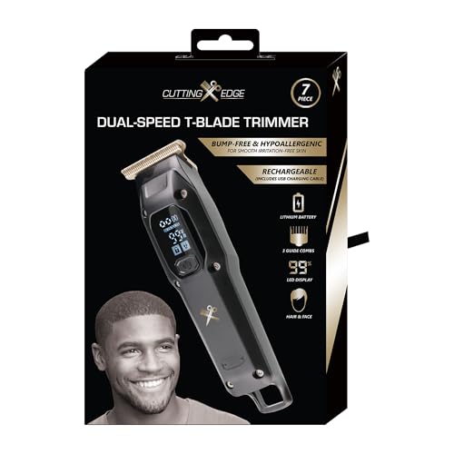 Cutting Edge T-Blade Trimmer for Men, Dual Speed with Turbo