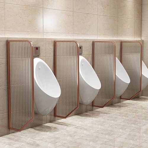 Urinario para hombre con panel de vidrio templado resistente rosa D 2