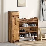 Couleur : Marron Générique Armoire à Chaussures Bois Ancien 100.5x28x100 cm Bois reconstitué,Maison & Jardin,Produits ménagers,Rangement & Organisation,Rangements pour armoires à vêtements,Marron,27.15 KG,871386