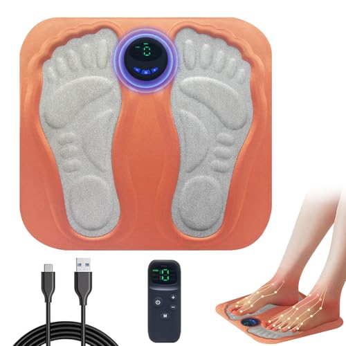 Horuili® Masajeador eléctrico para pies, masajeador USB para pies, cojín de masaje EMS con 6 modos y 15 frecuencias ajustables, favorece la circulación sanguínea Horuili® Masajeador eléctrico para pies, masajeador USB para pies, cojín de masaje EMS con 6 modos y 15 frecuencias ajustables, favorece la circulación sanguínea