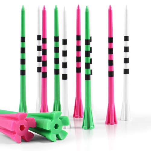 Amy Sport Extra Long Golf Tees Plastic 4 Inch or 5 Inch (Mixed Color, 4 Inch)