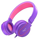 ELECDER i36 Kids Headphones Children Girls Boys Teens Foldable Adjustable On Ear Headphones 3.5mm Ja