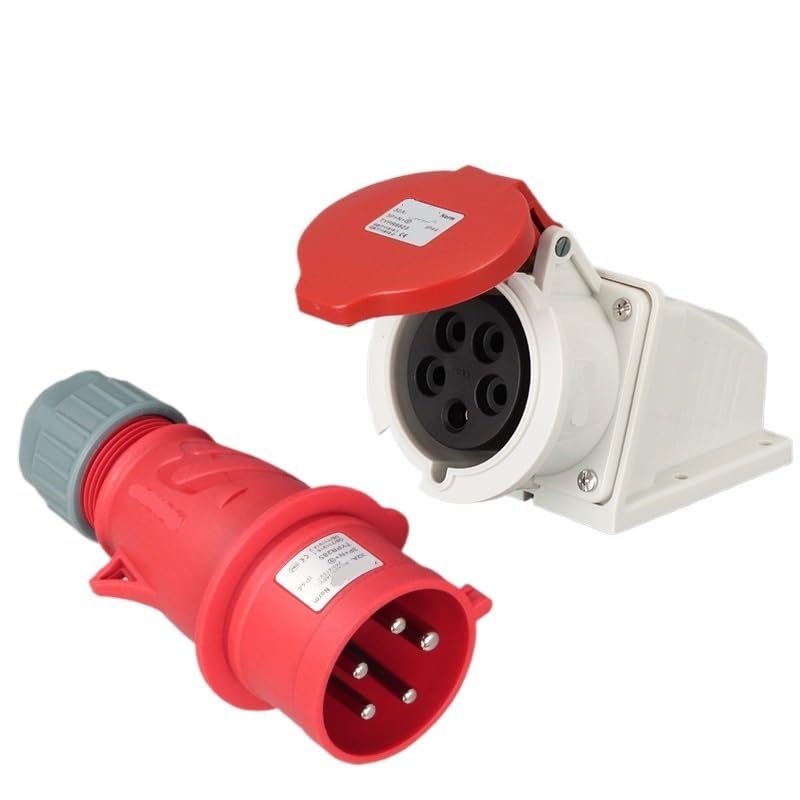 5-core 32A Aviation Industry Plug and Socket Connector 6823TYP285/2823/5823(Plug Surface Mounted Socket Combination)