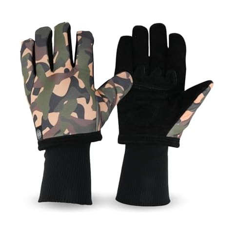 Grill Rescue Grilling Gloves 2.0 - Heat-Resistant Neoprene BBQ Gloves for Safe Grilling, Cooking, and Baking - Durable, One-Size-Fits-All Cover
