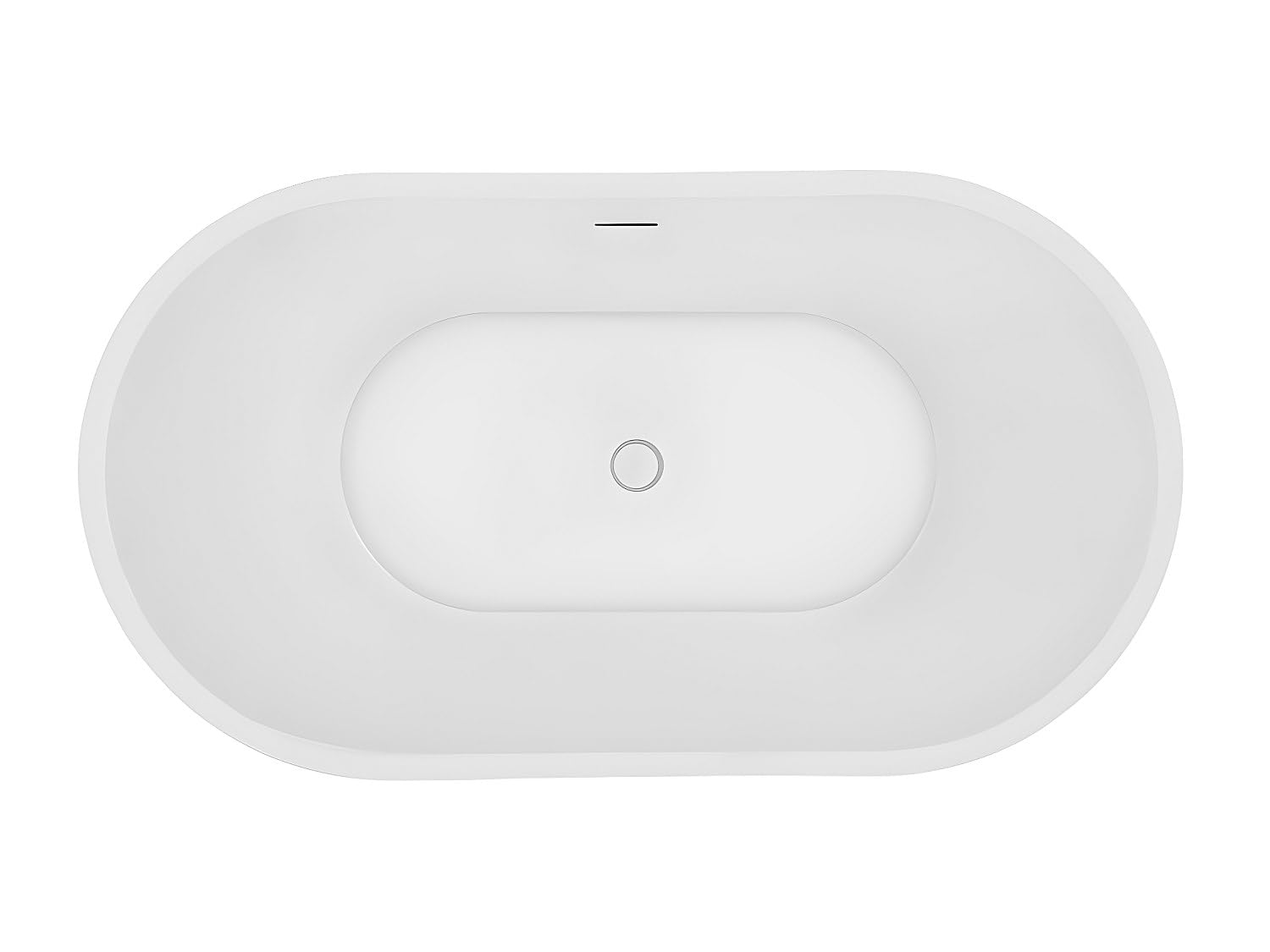Vente-unique - Vasca da bagno freestanding 1 posto Apogon - acrilico - bianco