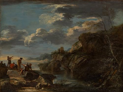 Pinturas famosas póster en lienzo de Salvator Rosa 60x90cm para decoración de interiores