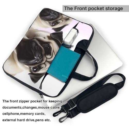 Funda Para Portátil Bolsa De Hombro Pug miniatura 4