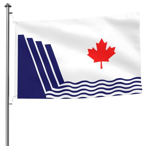 Drapeau de Scarborough double face 1,5x2,4 m pour déco extérieure