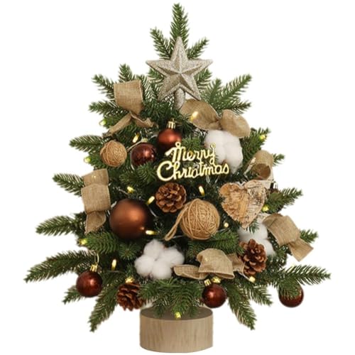 Adorno navideño artificial reutilizable con estructura densa para el hogar 2